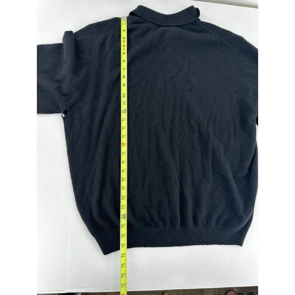 Daniel Bishop 2 Ply Cashmere Sweater Mens Sz XXL *Needs Repair* Has Holes Black - Picture 14 of 16